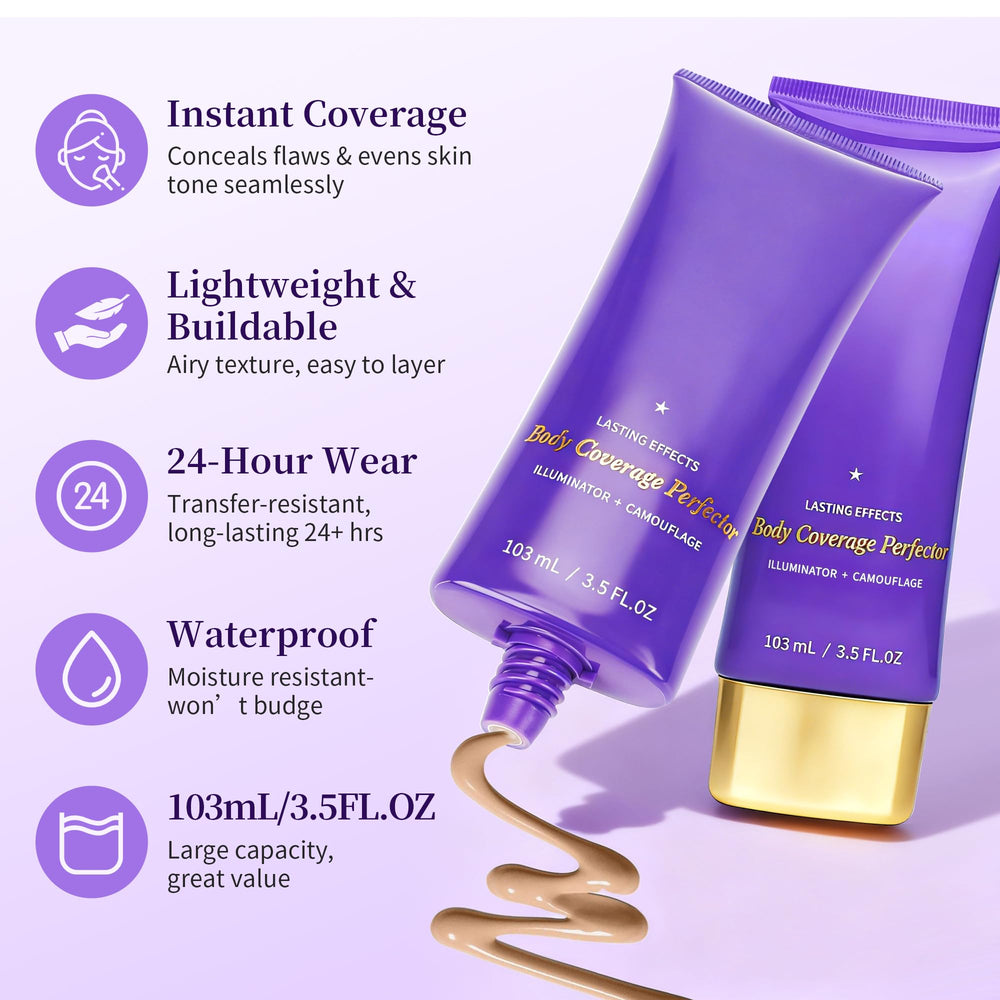 MyTend Body Coverage Perfector bottle with swirled cream showing blendable texture.