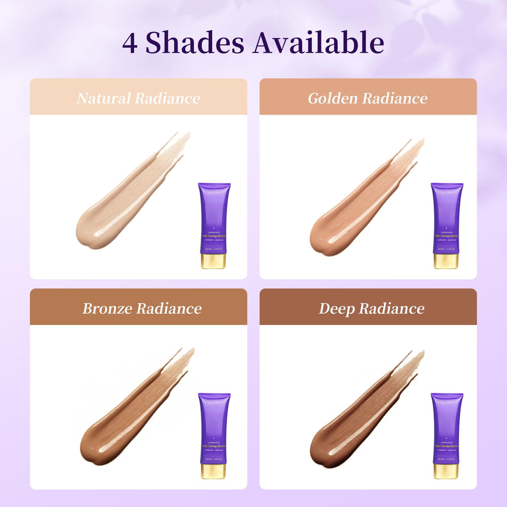 MyTend tattoo cover up makeup bronze leg-application provides even coverage across limbs.