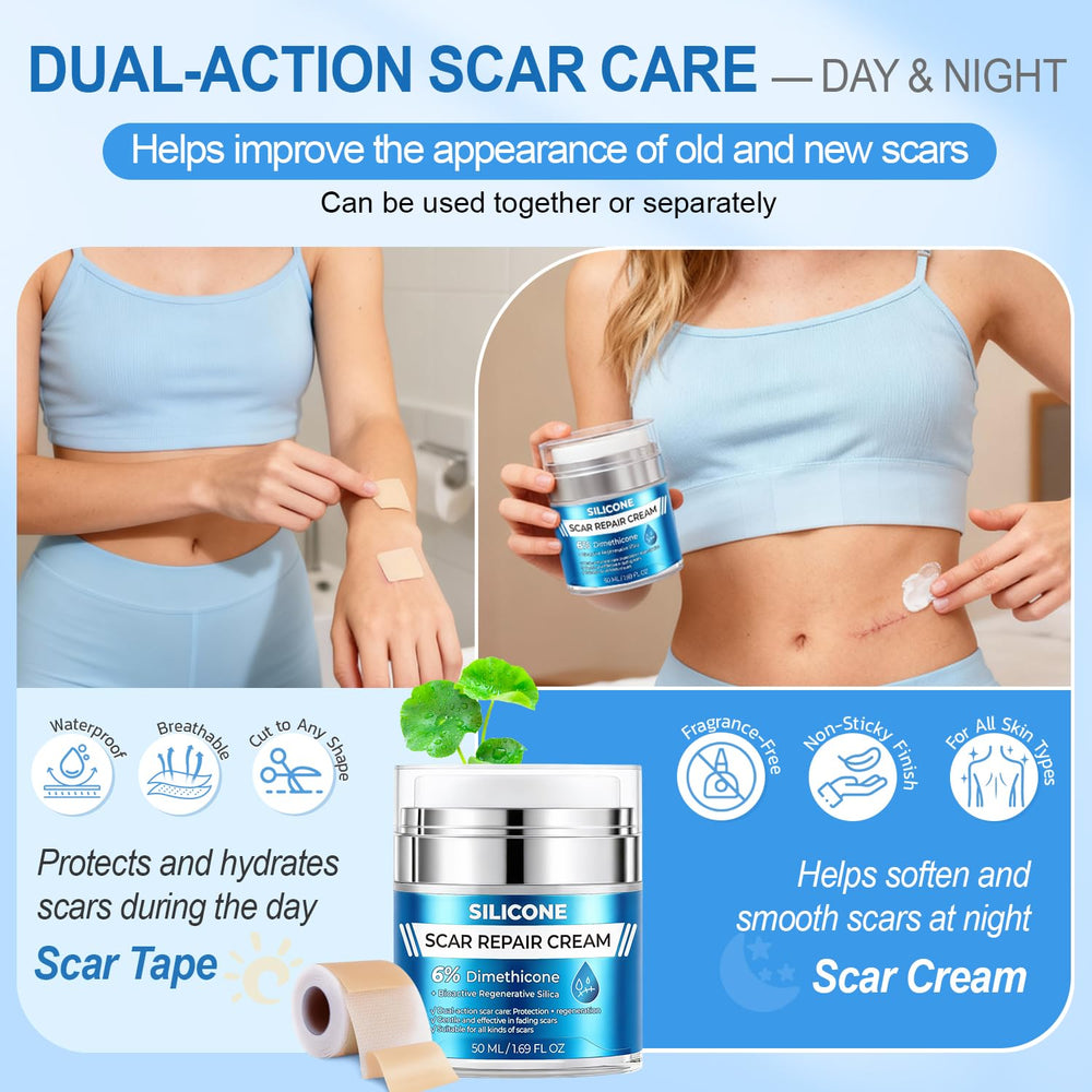 MythosFlow scar tape in use for 24-hour scar care