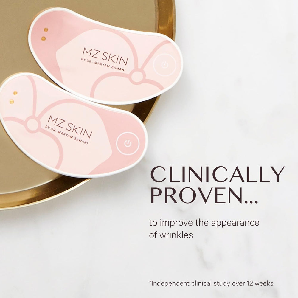 MZ SKIN LightMAX MiniPro Eyeconic LED patch pack shown for portable on-the-go eye care