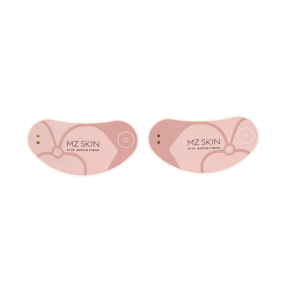 MZ SKIN LightMAX MiniPro Eyeconic LED patch shows USB charging compatibility