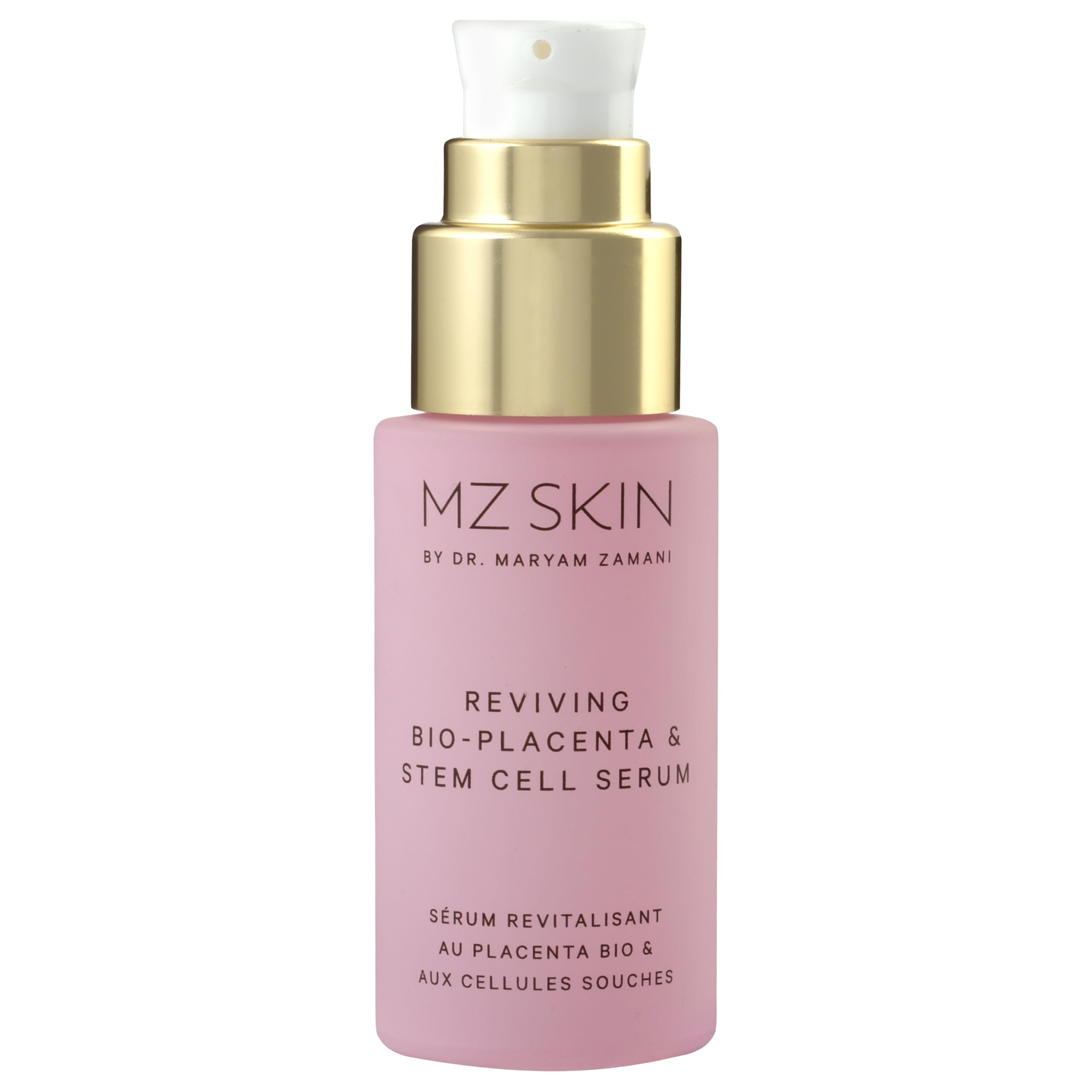 MZ SKIN Reviving Bio-Placenta Serum night bottle ready for nightly rejuvenation.