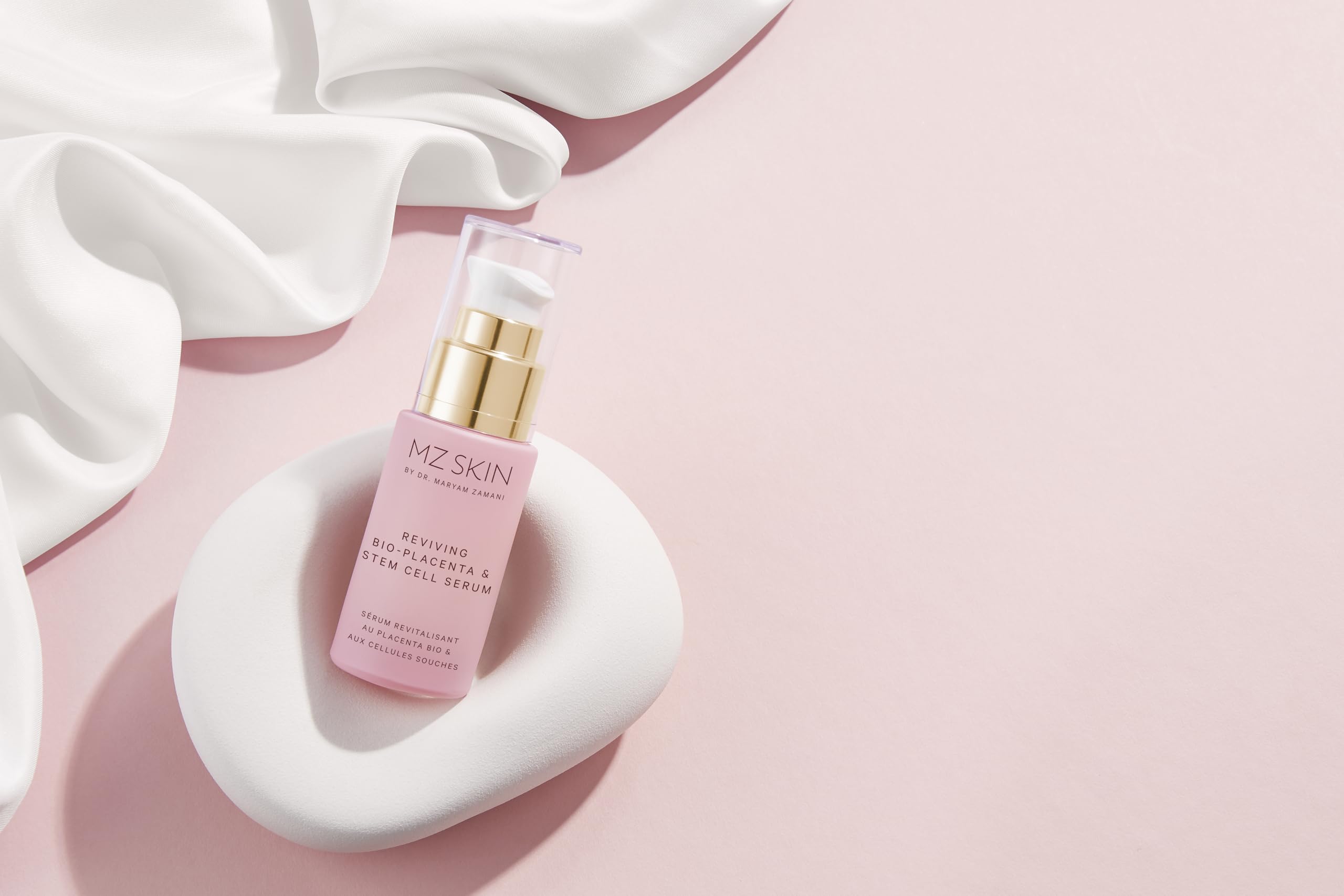 MZ SKIN Reviving Serum as part of a nightly skincare routine.