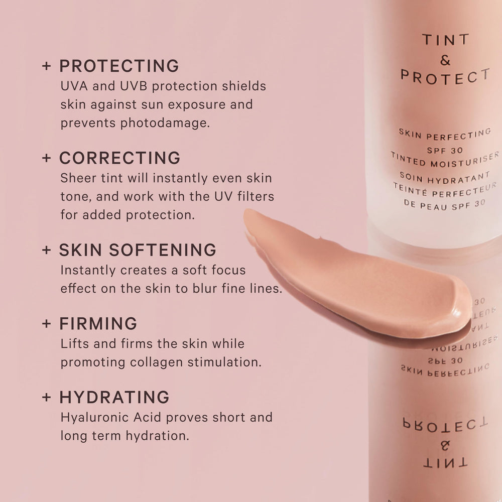 MZ SKIN Tint & Protect arm swatch demonstrates natural coverage