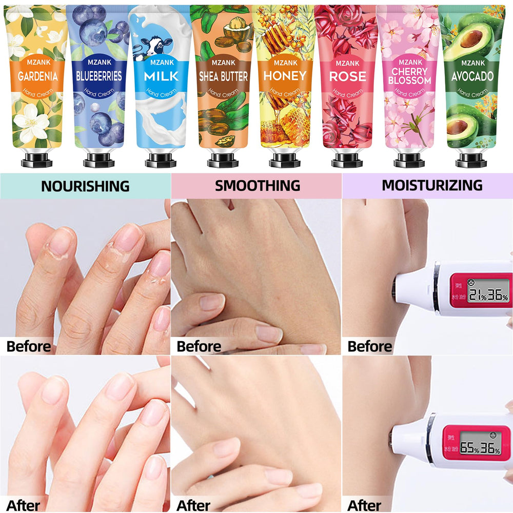 MZANK 14-pack hand cream with green tea scent refreshing moisture