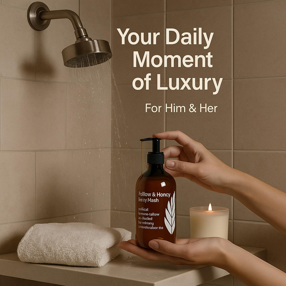 MZXDXZE Tallow and Honey Body Wash grass-fed tallow close-up for premium sourcing