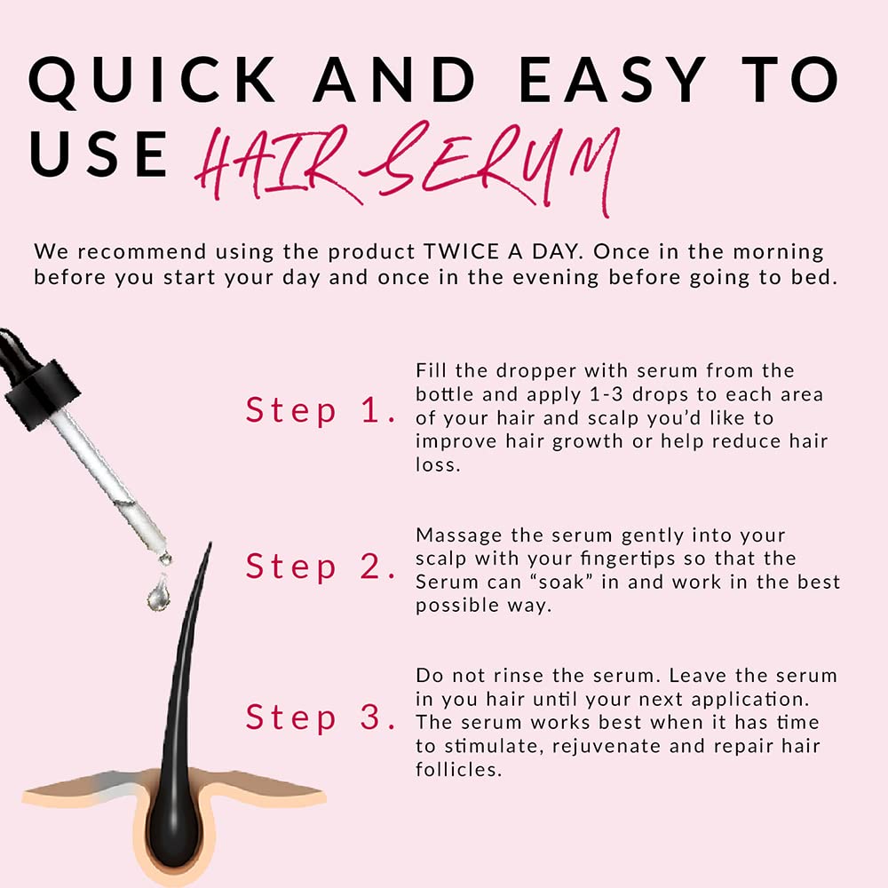 N+B Hair Serum being applied to the scalp for quick absorption.
