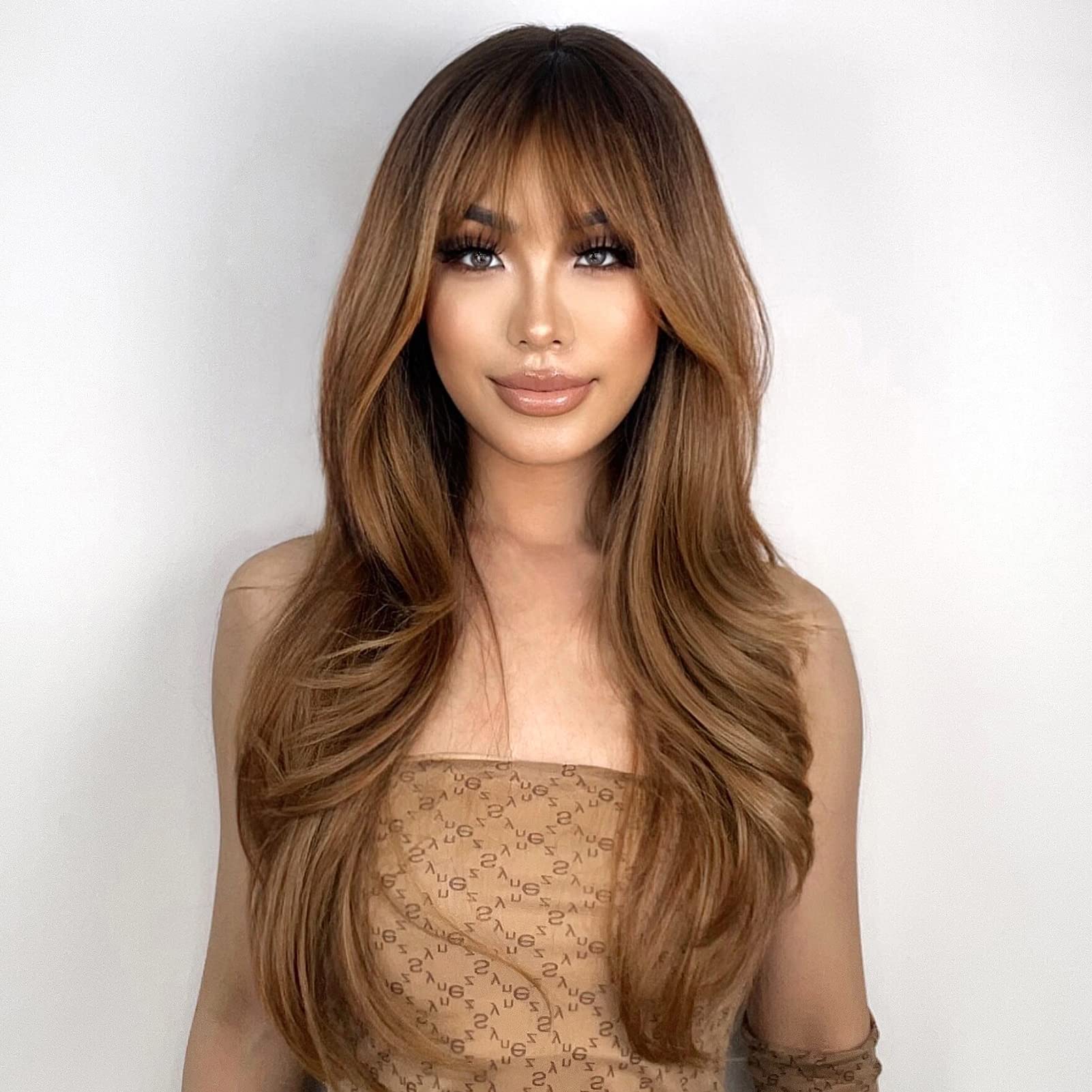 N NAYASA breathable adjustable-cap wig fits comfortable all day.