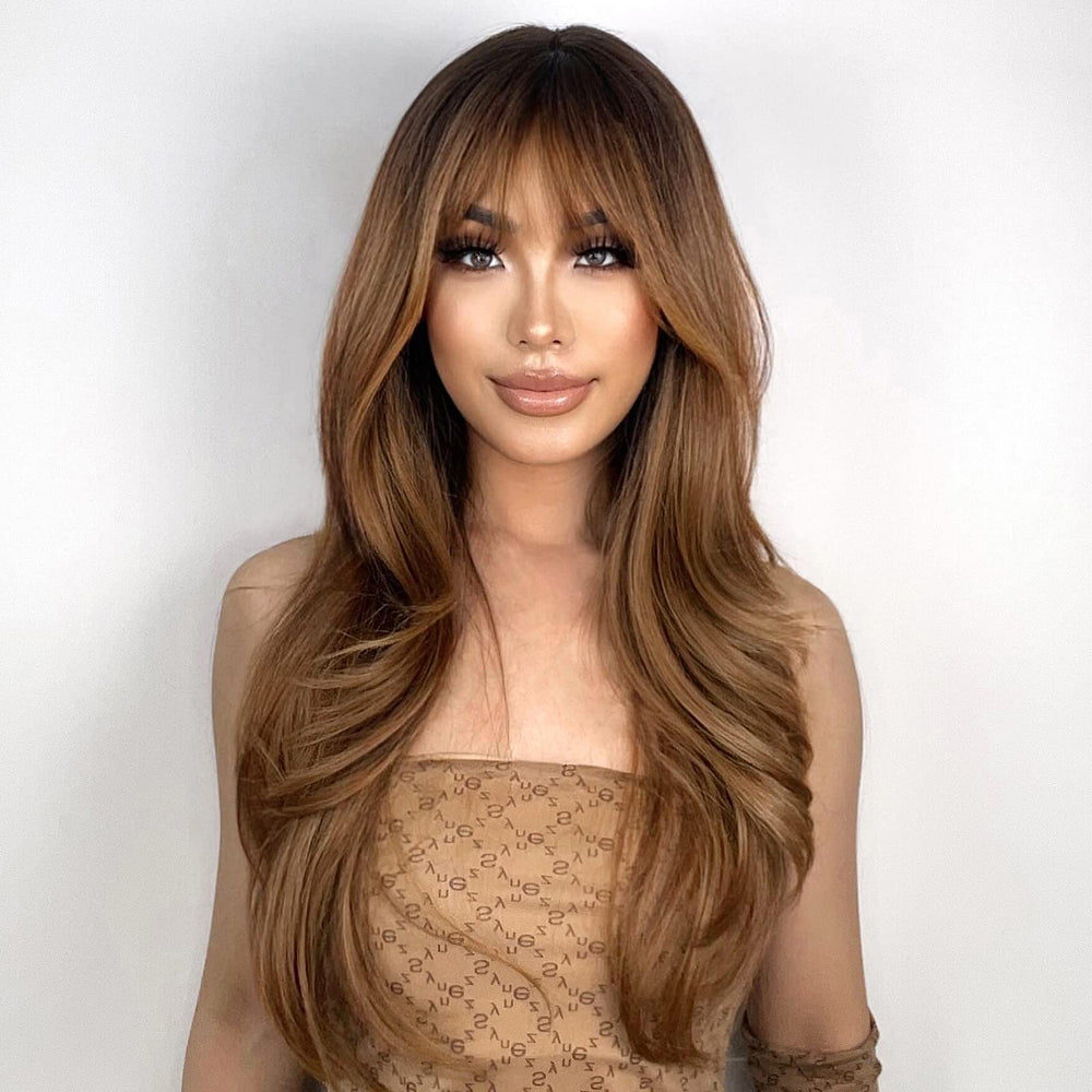 N NAYASA breathable adjustable-cap wig fits comfortable all day.