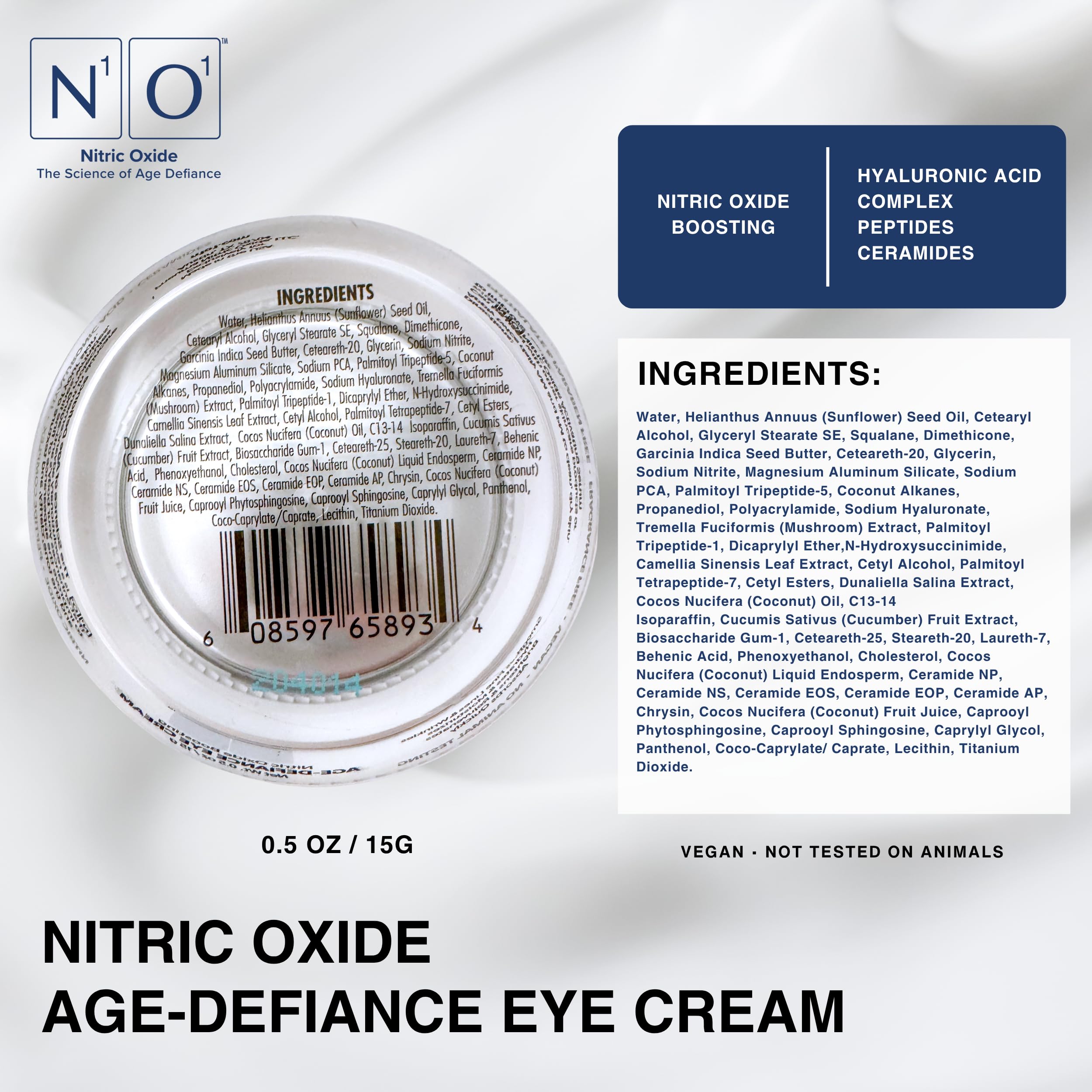 N1O1 Application motion demonstrating dab-and-massage technique around the eye.