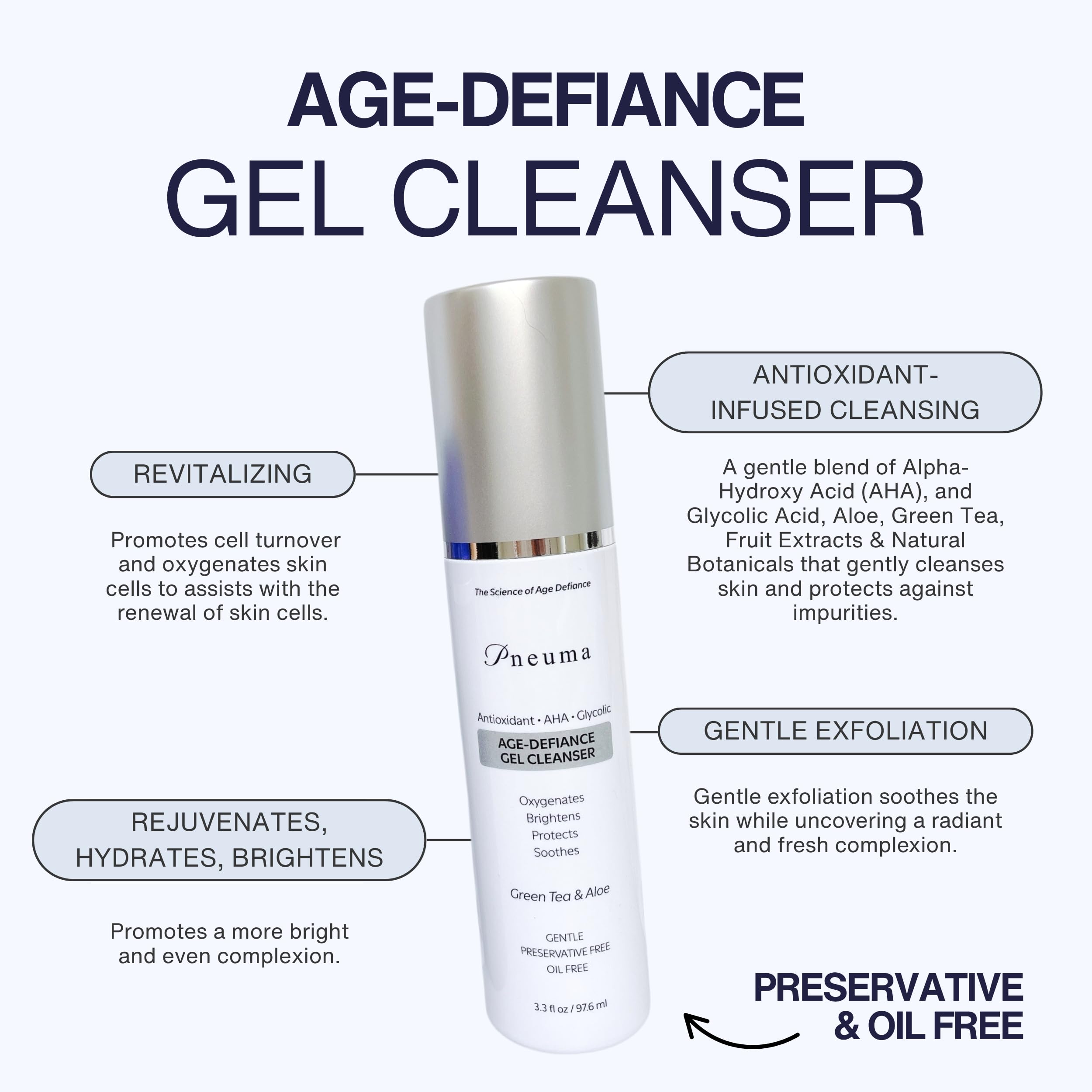 N1O1 Pneuma antioxidant ingredients panel highlights skin-supporting compounds.