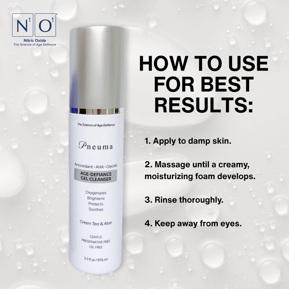 N1O1 Pneuma bathroom sink shot suggests simple skincare routine.