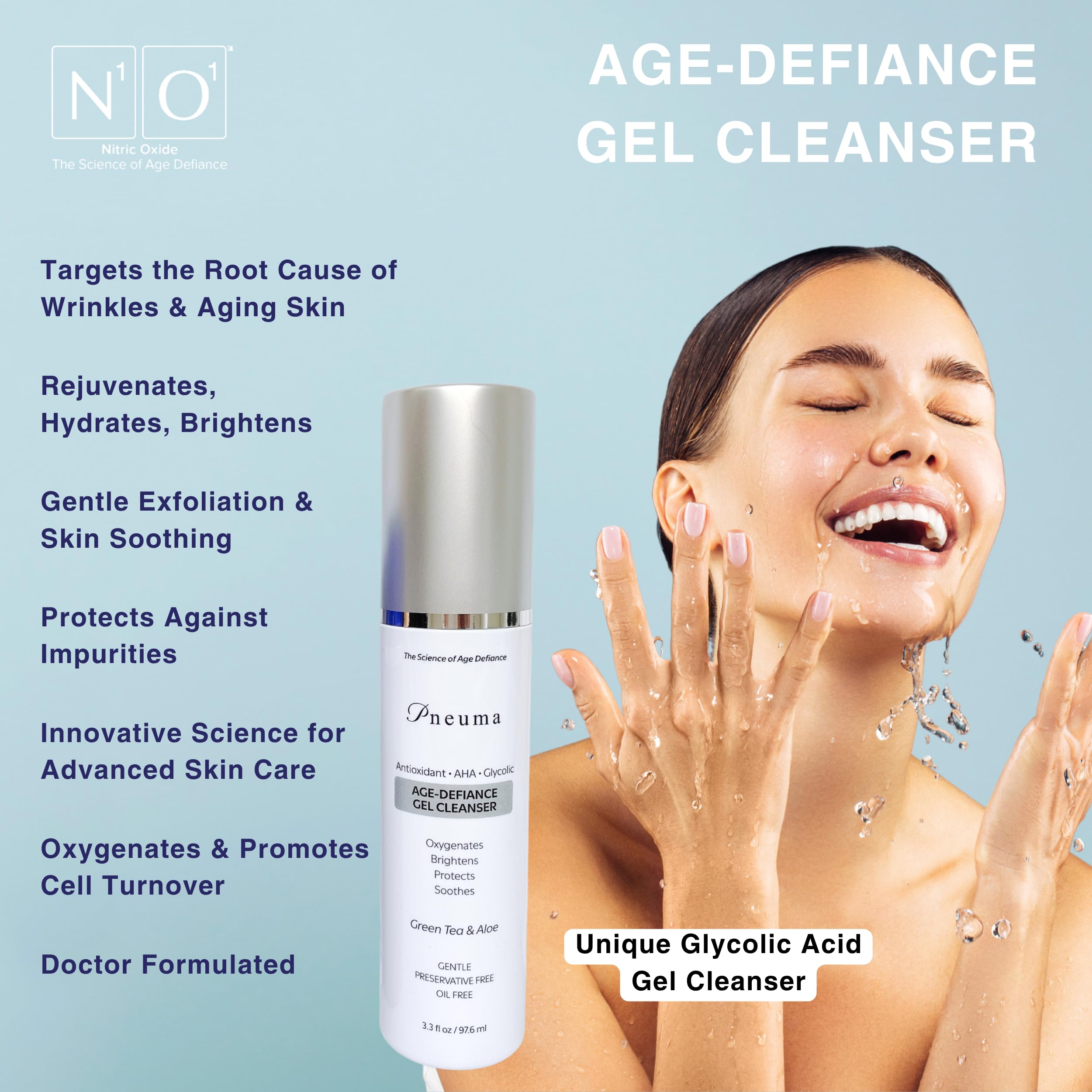 N1O1 Pneuma skin foam application demonstrates easy daily use.