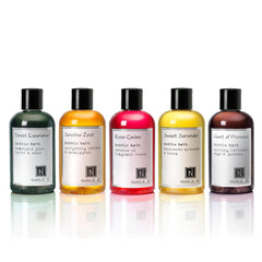 Nabila K Forest Experience bubble bath bottle with calming aroma for a relaxing soak.