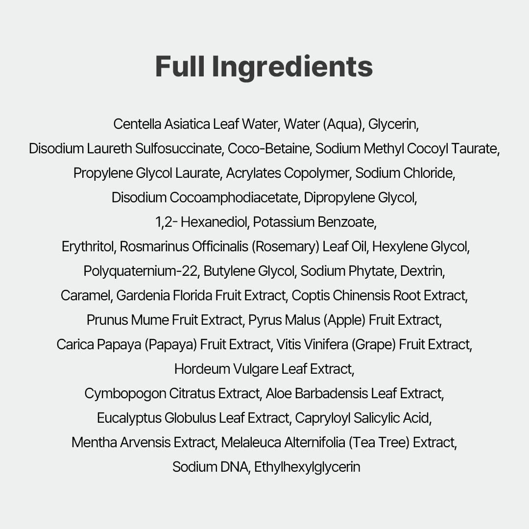 NACIFIC PDRN and green-grade surfactants provide gentle cleansing