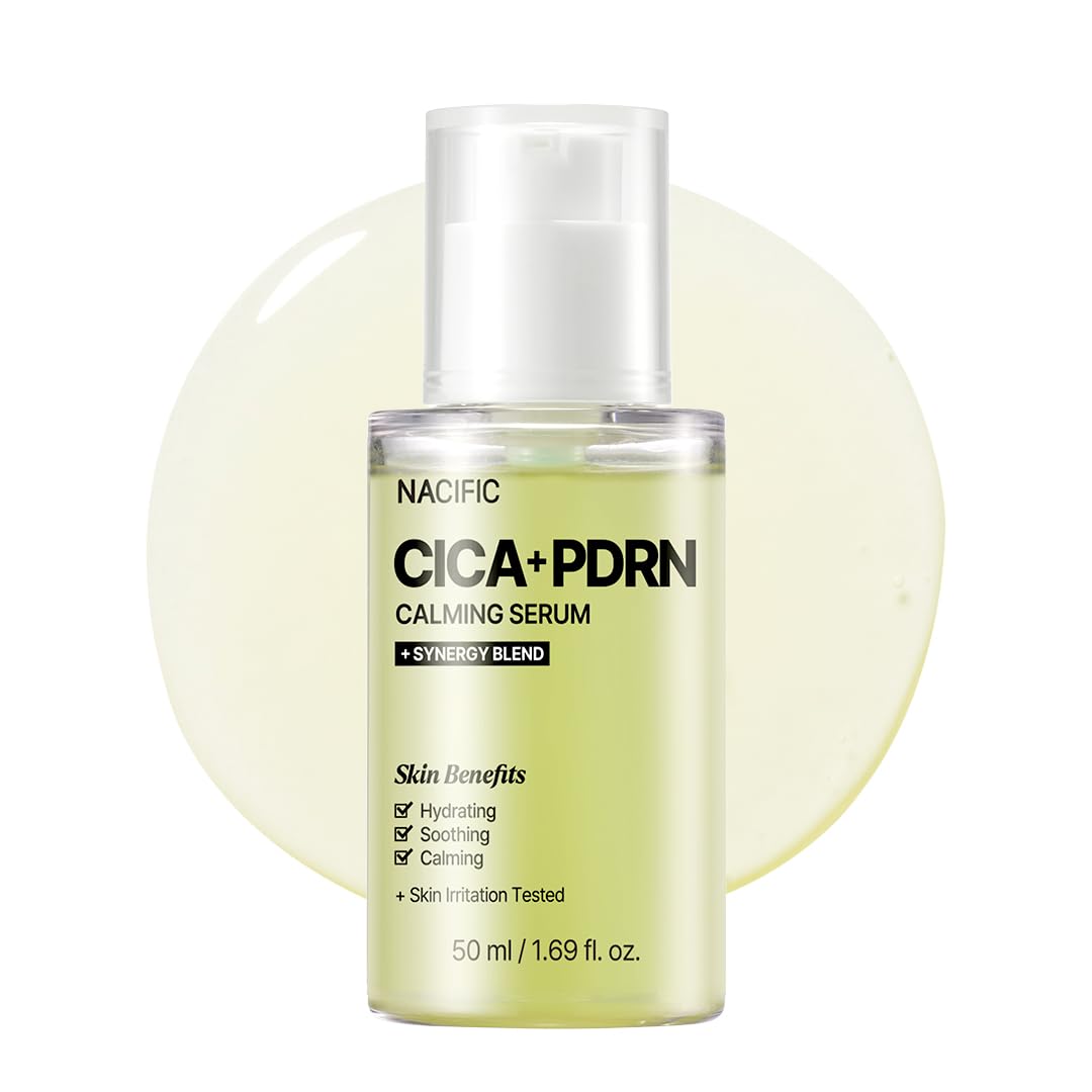 NACIFIC Cica PDRN serum bottle front view highlighting calming, hydrating care