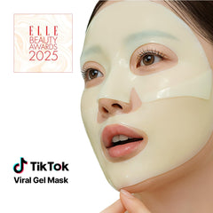 NACIFIC collagen gel mask on face during application for deep hydration
