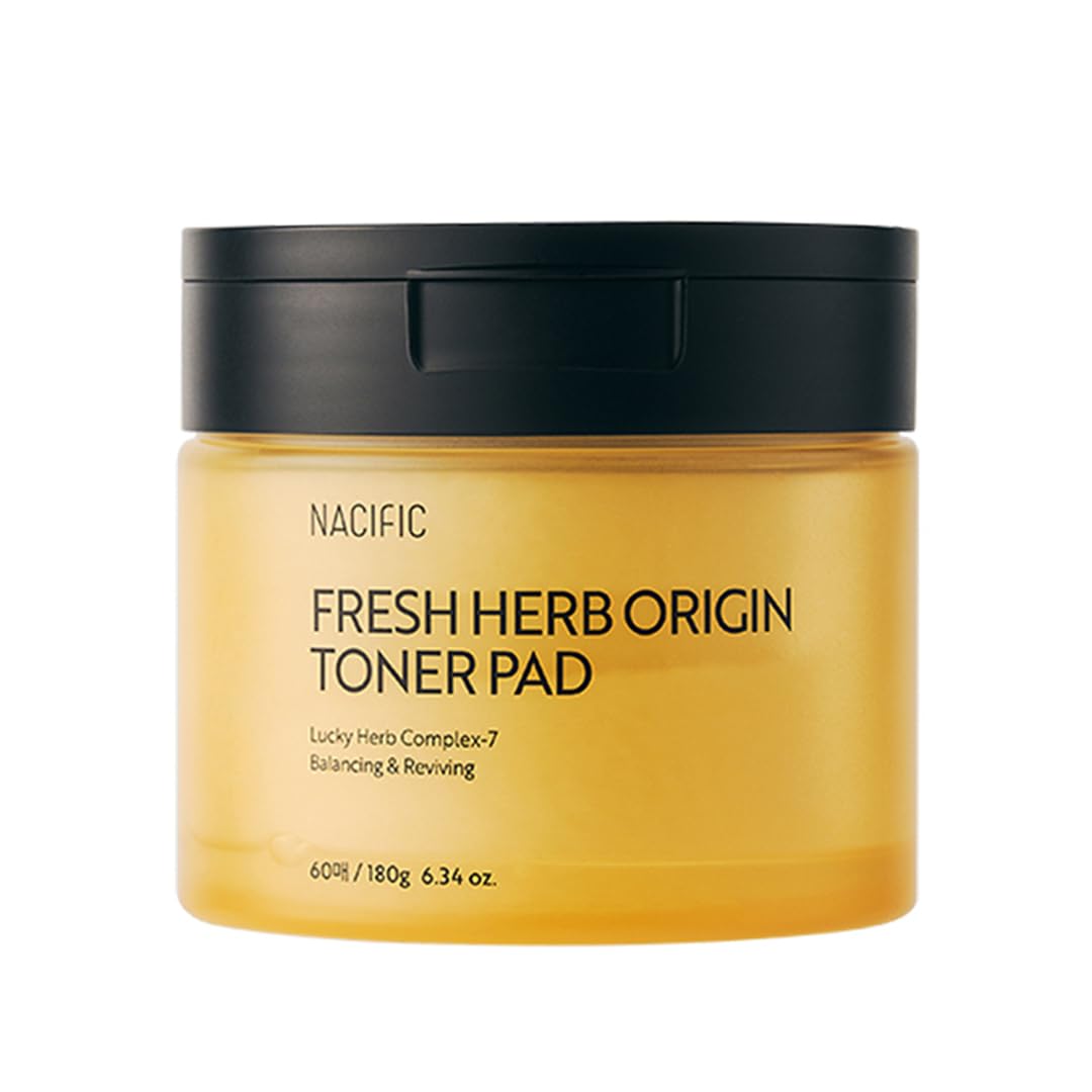 NACIFIC Fresh Herb Origin cotton pads pack shot highlighting cleansing and hydration.