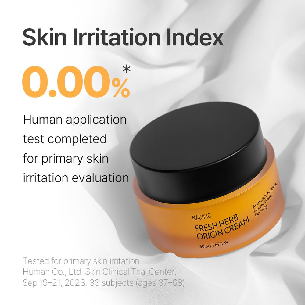 NACIFIC Fresh Herb Origin swatch shows quick absorption on skin.