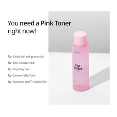 NACIFIC Pink AhaBha serum dropper ready to brighten skin.