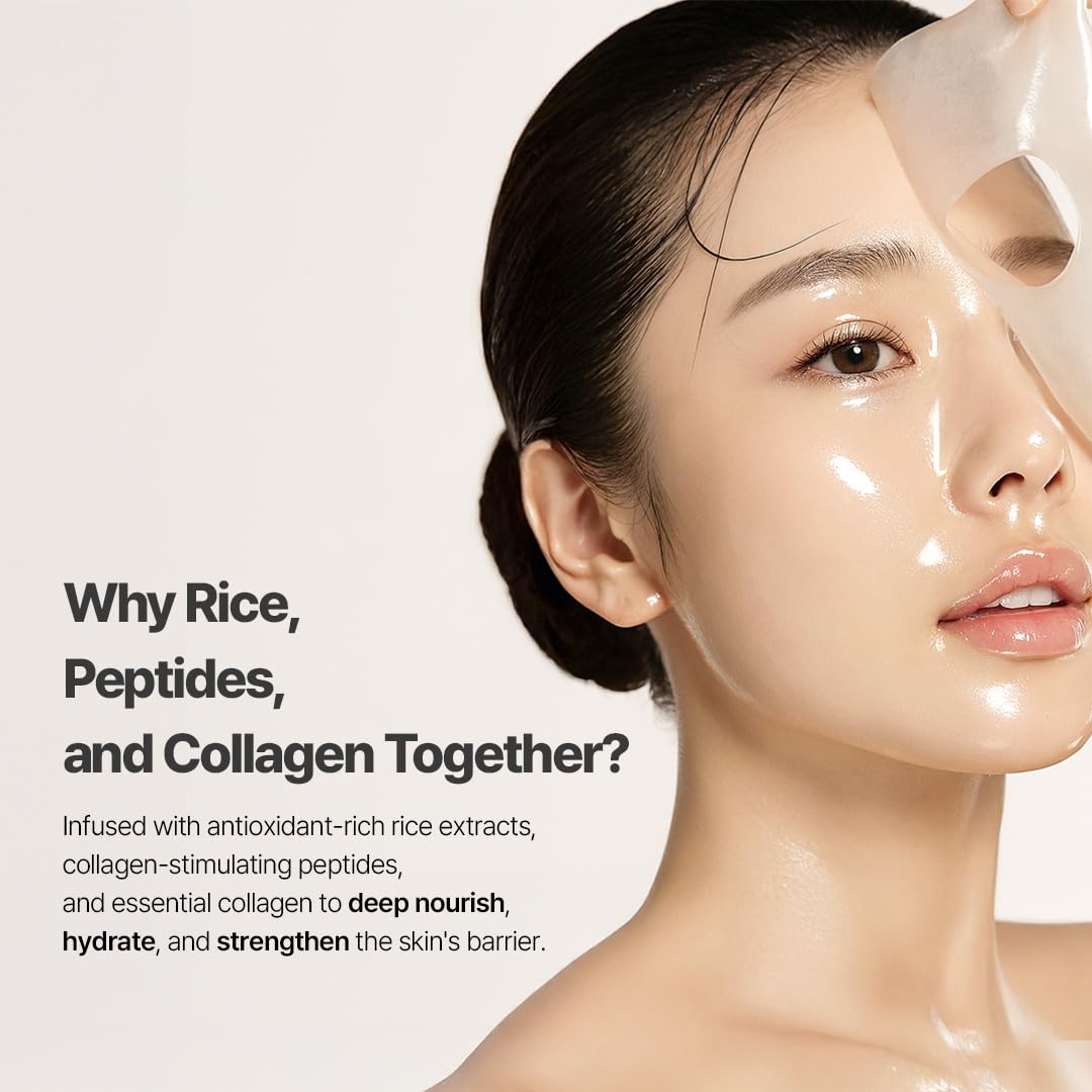 NACIFIC Rice Pepta Collagen Gel Mask hydrogel texture cools the skin