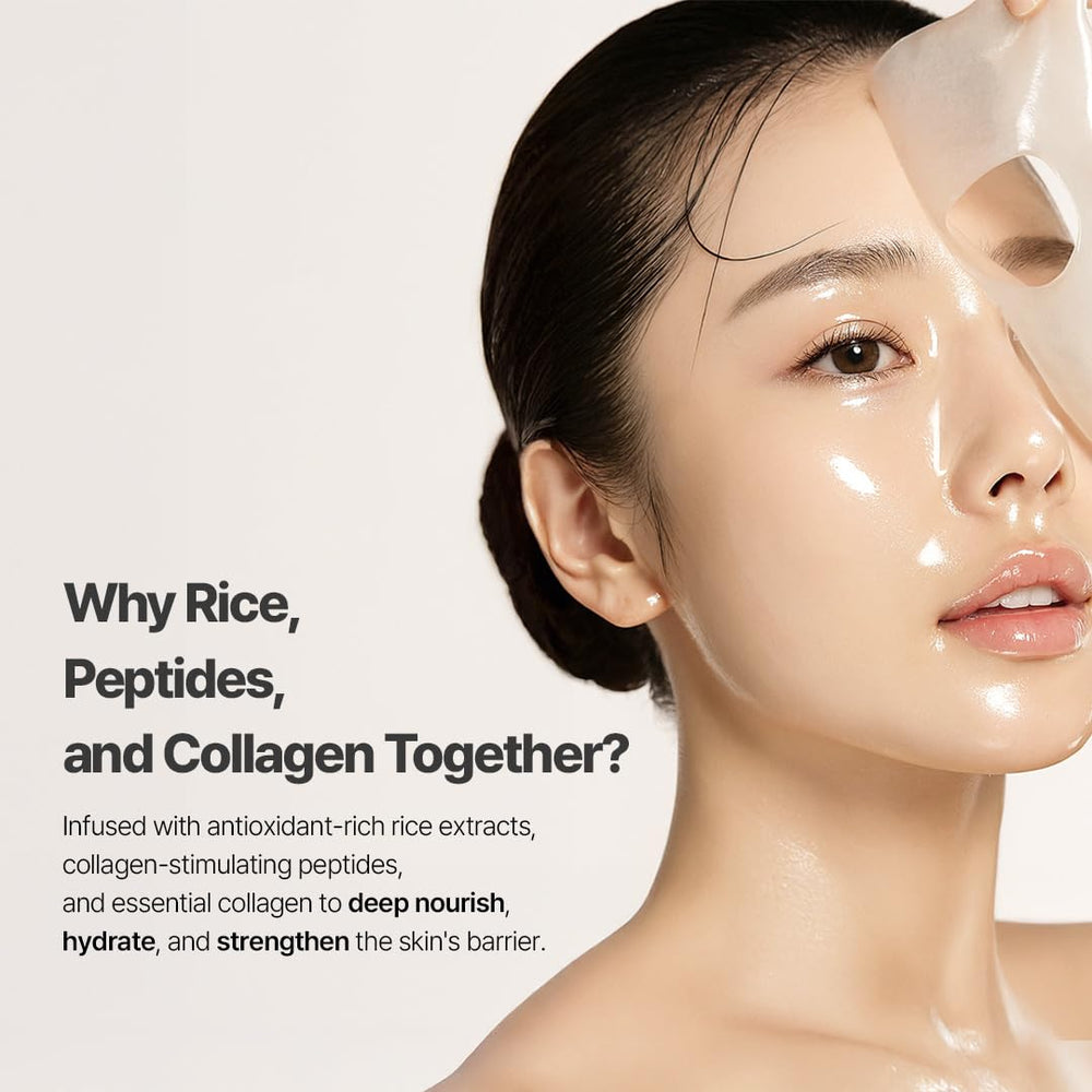 NACIFIC Rice Pepta Collagen Gel Mask hydrogel texture cools the skin