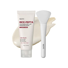 NACIFIC Rice Pepta Collagen mask packaging signals premium firming care.