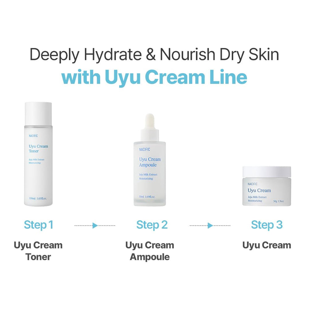 NACIFIC UYU Cream Toner barrier-illustration communicates hydration and resilience