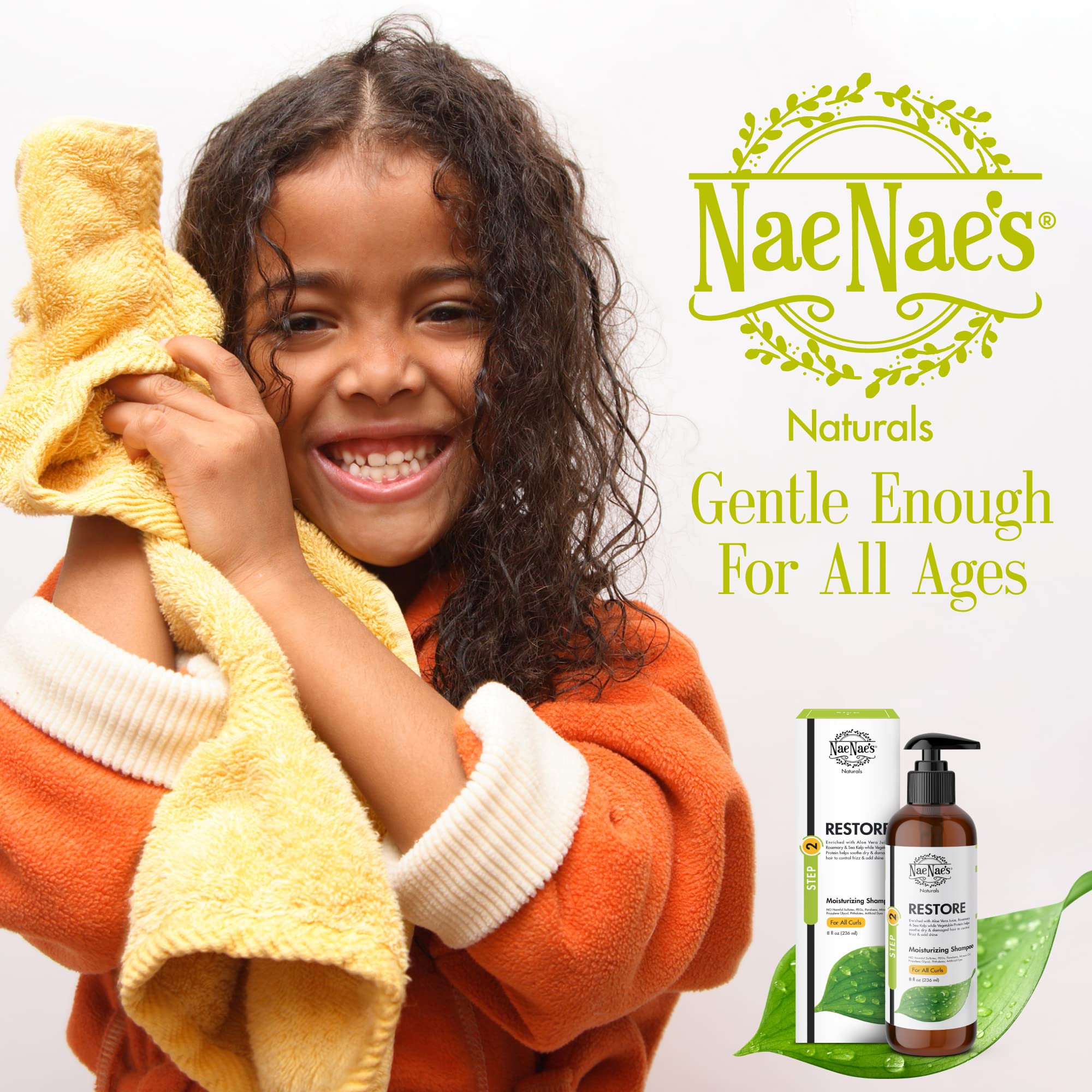 Nae Nae's Naturals Restore mango extract feature for scalp nourishment