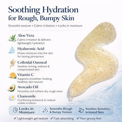 NAELI Exfoliating Body Wash ingredients image highlights glycolic and salicylic acids.