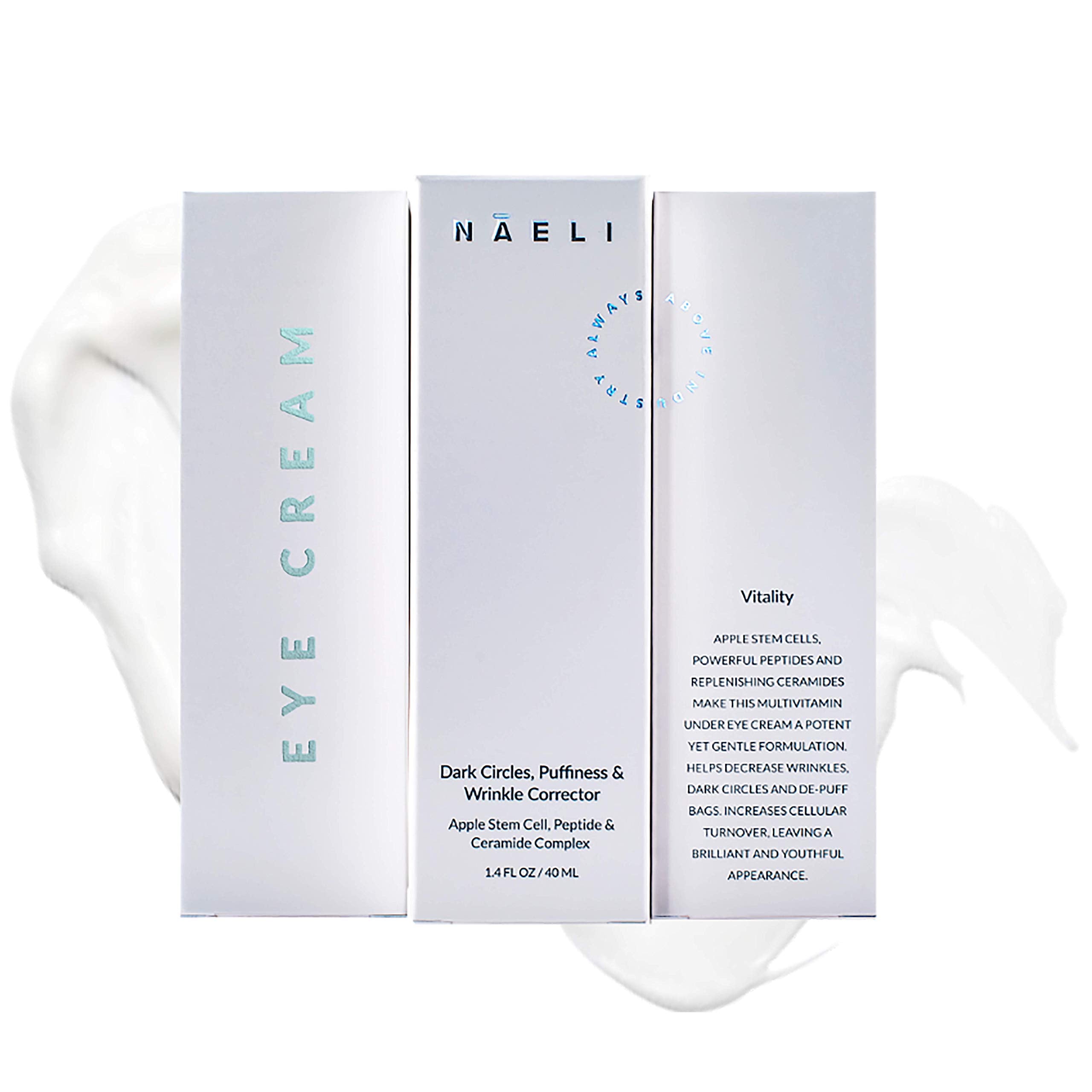 NAELI eye cream brightens under-eye tone and reduces dullness.