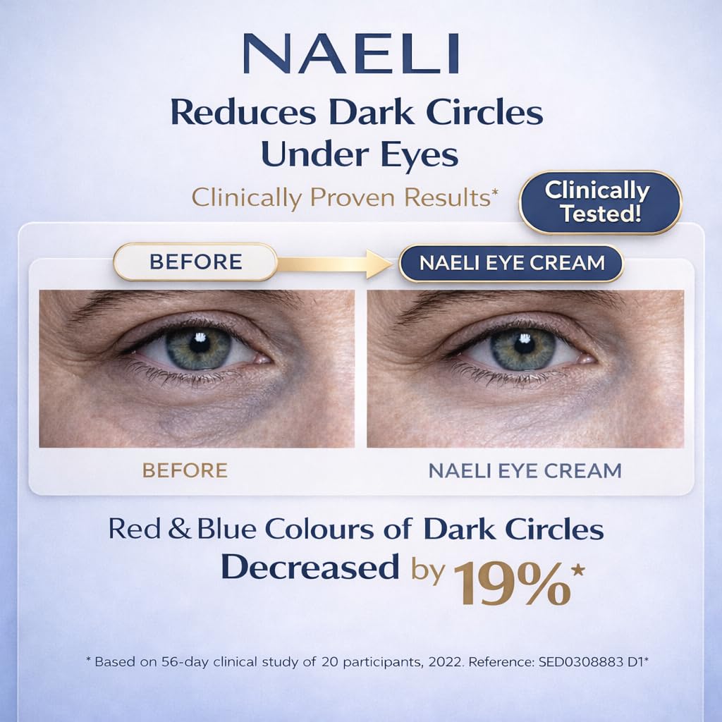 NAELI cream swirl close-up showing rich hydration for under-eye skin.