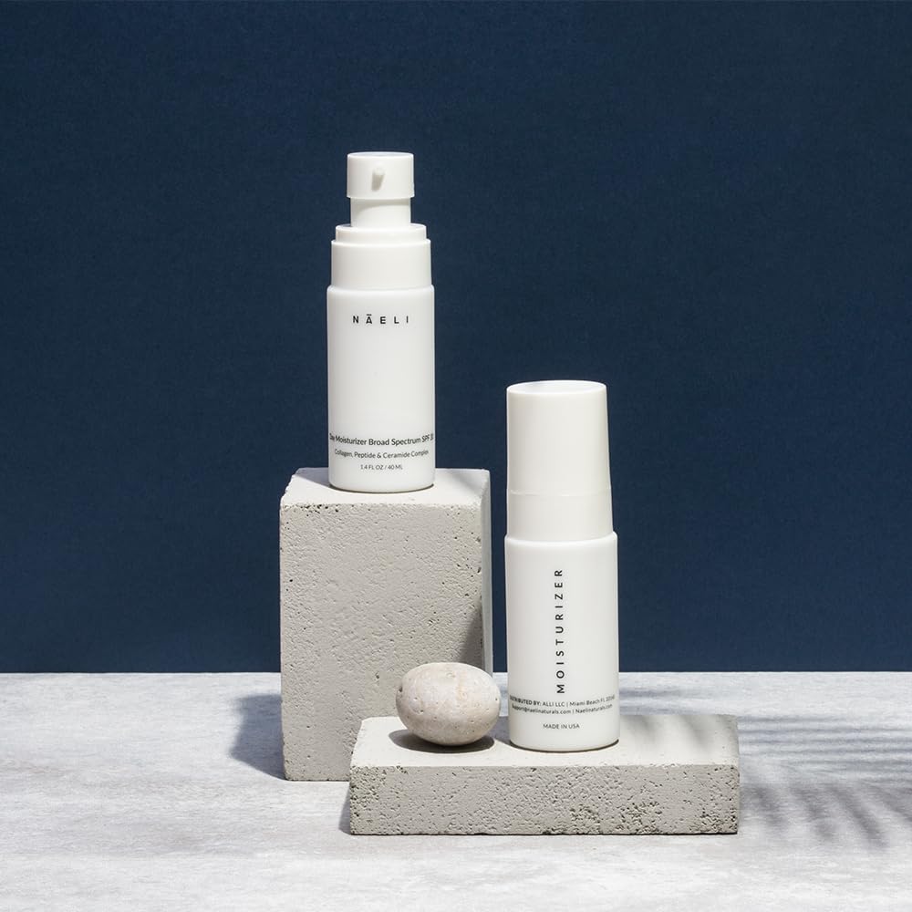 NAELI hand applying moisturizer shows non-greasy, fast-absorbing finish.