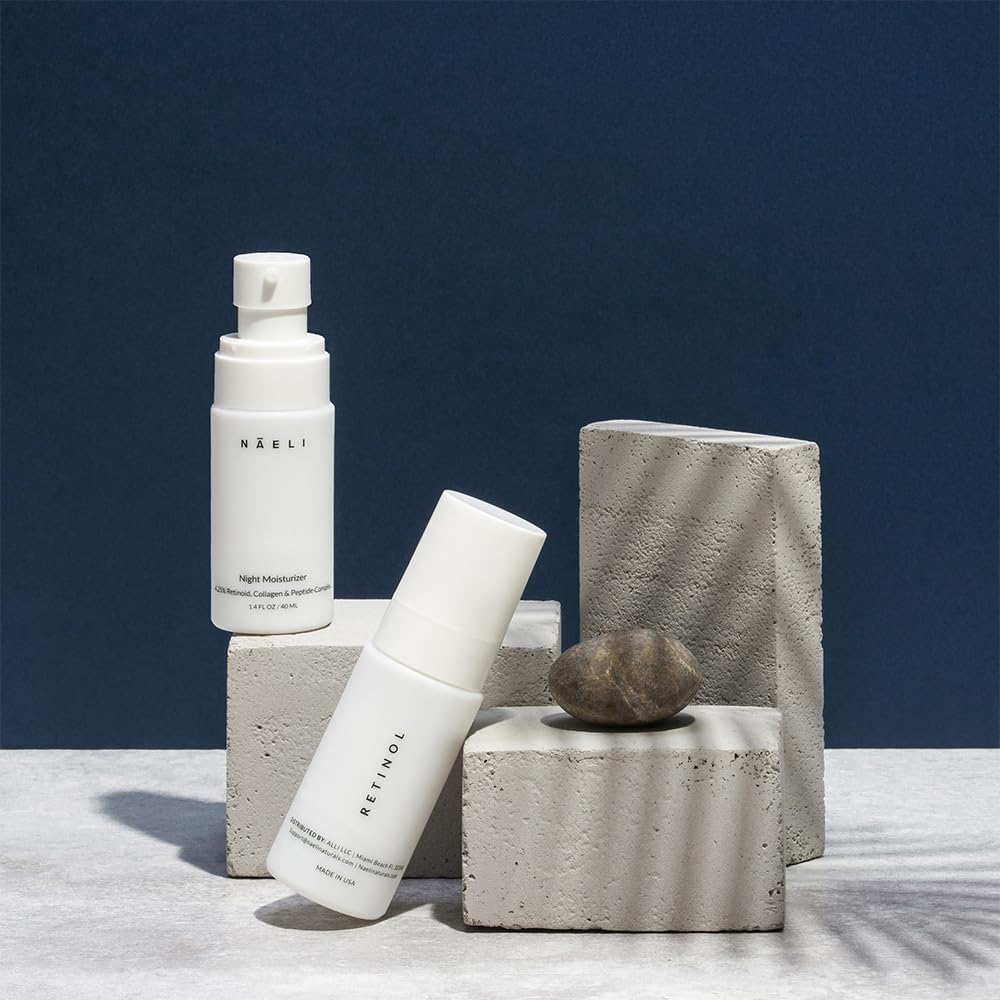 NAELI formula features hyaluronic acid and antioxidants for hydration and brightness.
