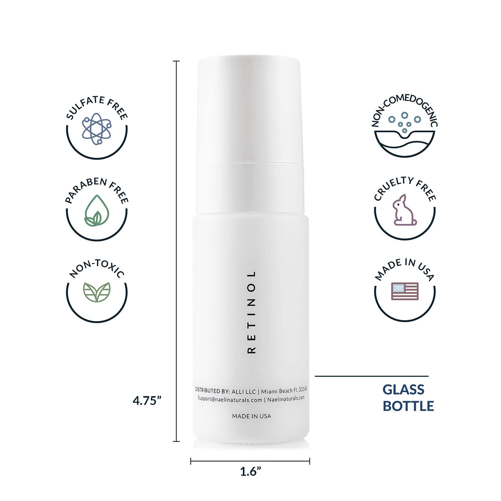 Application on neck and face demonstrates gentle night care by NAELI.