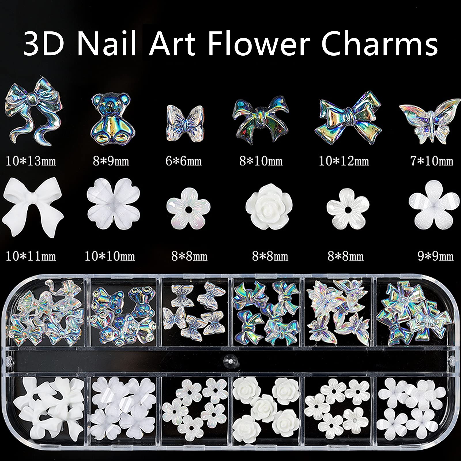 NAFIGO bowknots 3D nail charm for elegant designs
