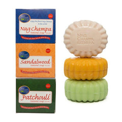 Nag Champa Spa Collection gift set with six bars, ideal for gifting and daily cleansing.