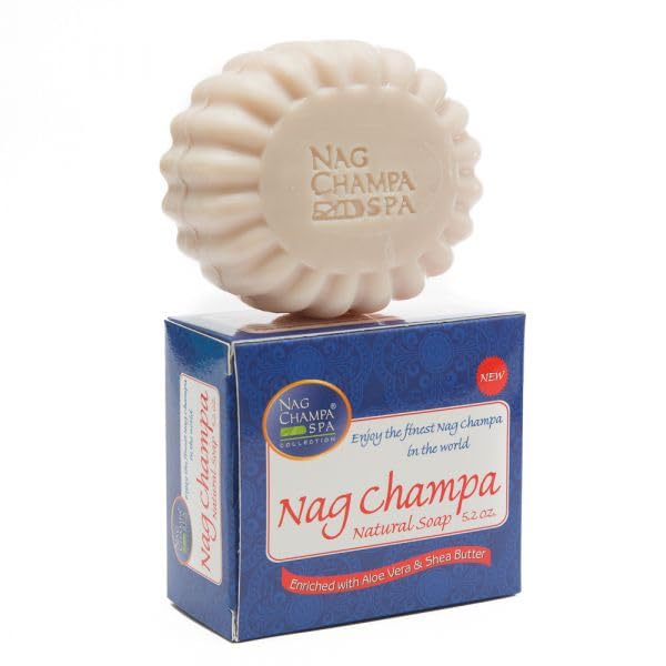 Nag Champa Spa patchouli-bar offers earthy aroma with moisturizing lather.