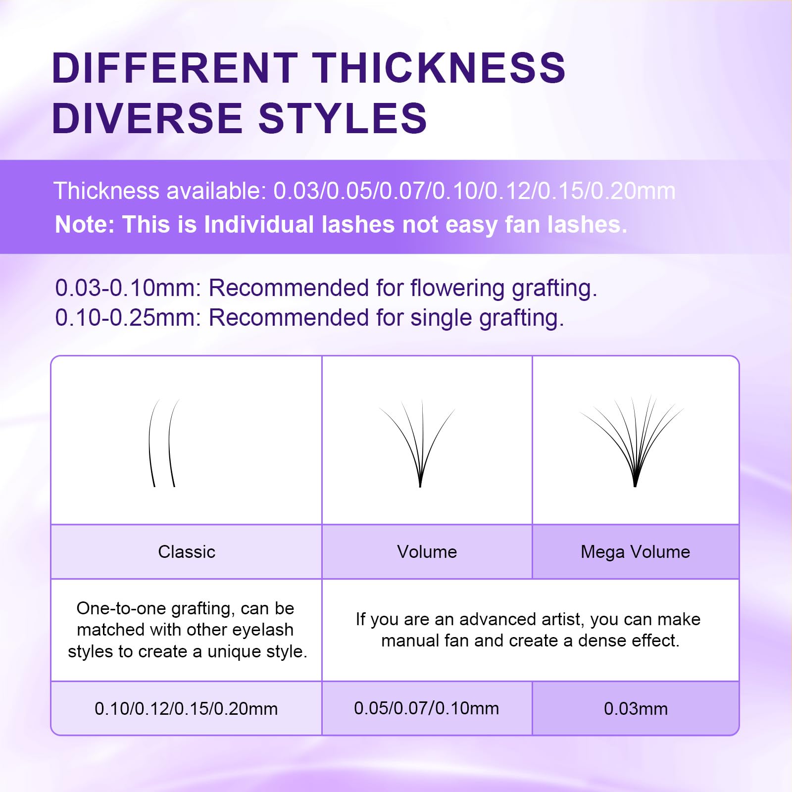 NAGARAKU options for classic wispy wet-set or hybrid looks