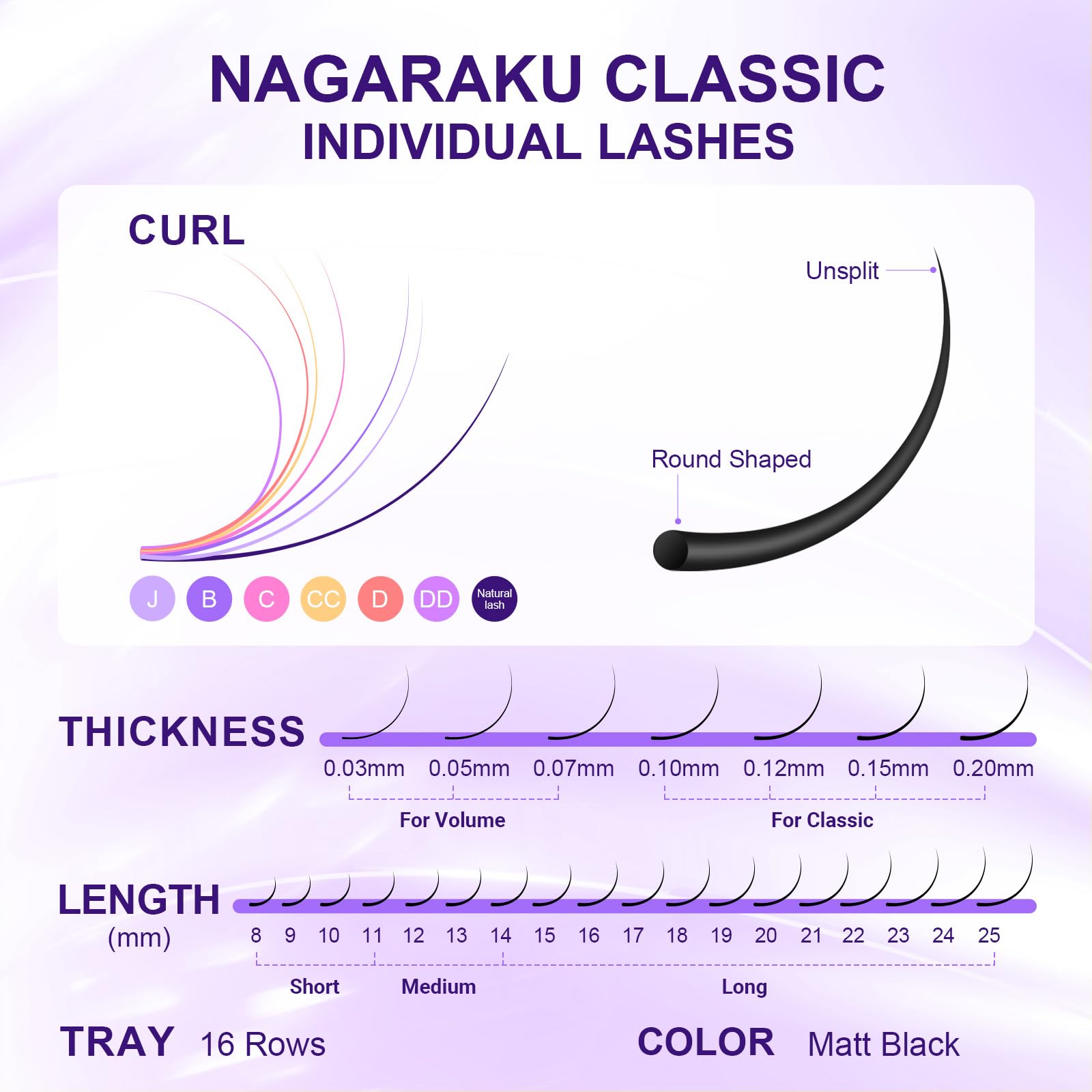 NAGARAKU easy-to-apply lashes designed for lash artists