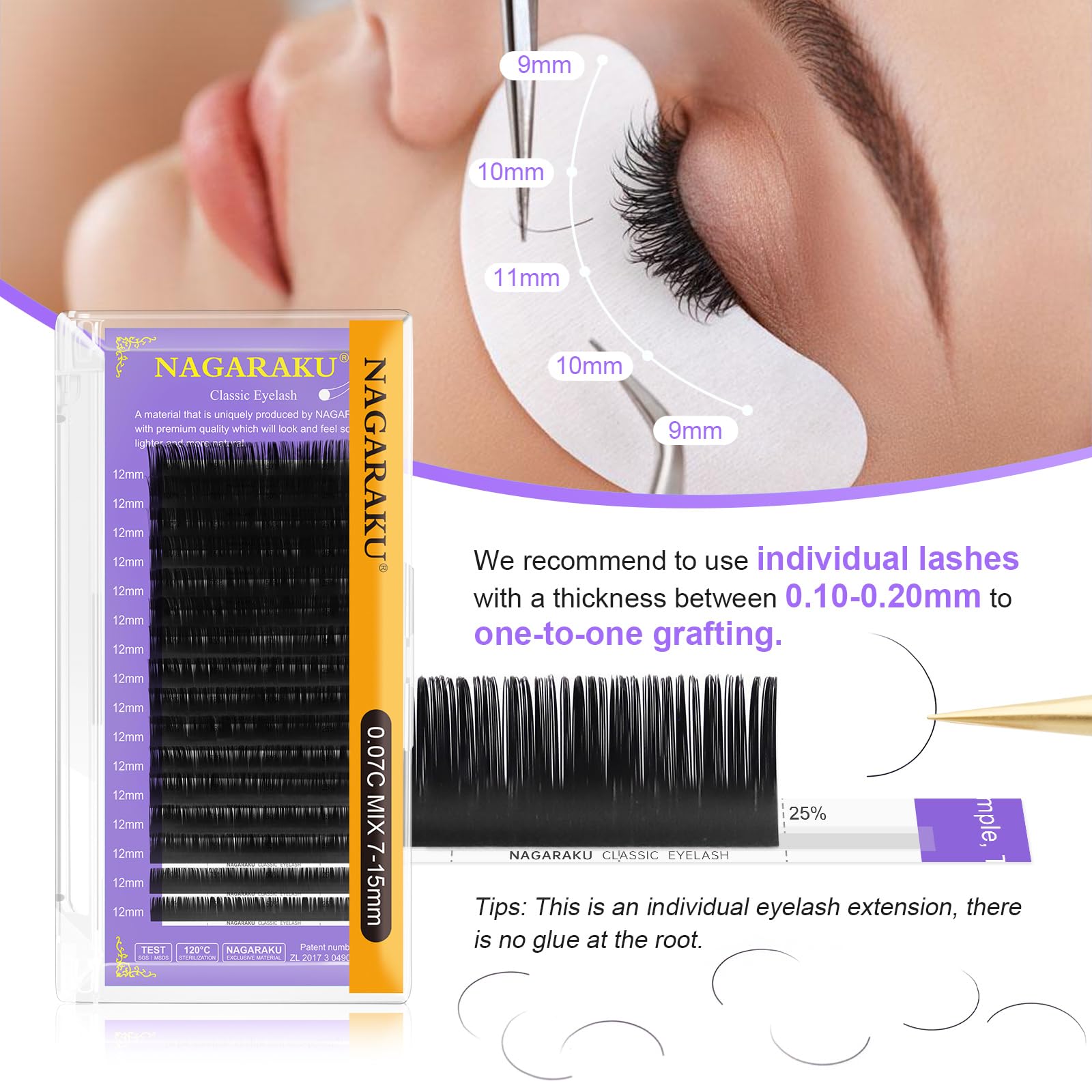 NAGARAKU SGS and MSDS certified lash quality
