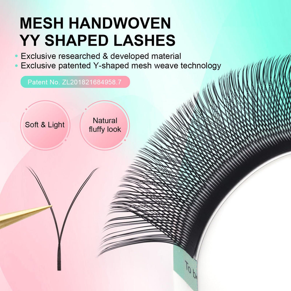 Nagaraku YY lash root-visible design eases picking and reduces breakage