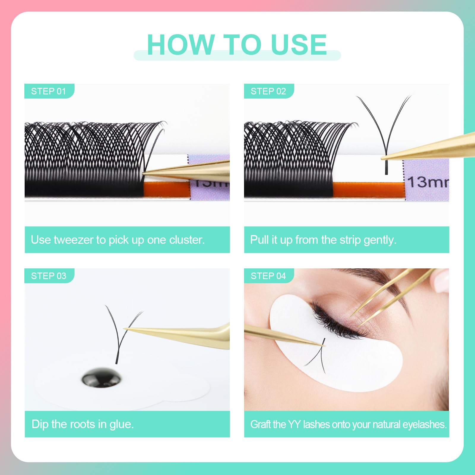 NAGARAKU YY lash tray suited for professional salon use