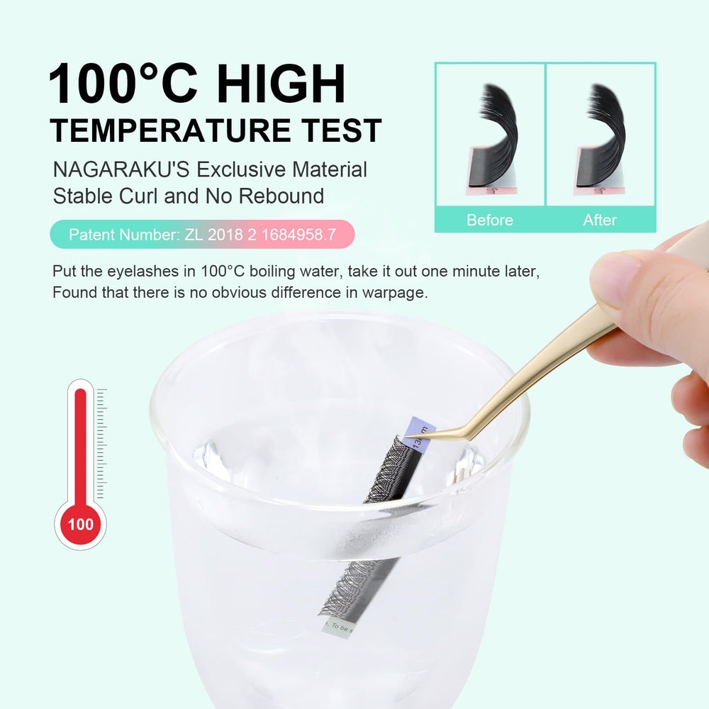 NAGARAKU YY lash tray soft fibers designed for comfortable wear