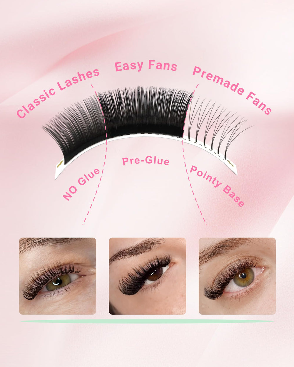 NAGARAKU Soft Lightweight Lashes deliver a fluffy, natural-looking density on clients.