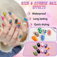 Water-based formula and safe ingredients for nails