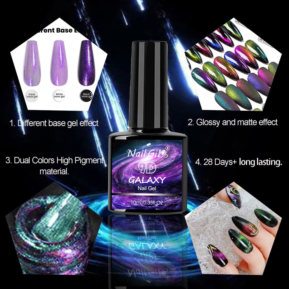 NAIL GIL UV/LED lamp cure compatible for quick, even setting