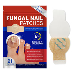 Nail Patches 21Pcs package – overnight toe repair for healthier nails.