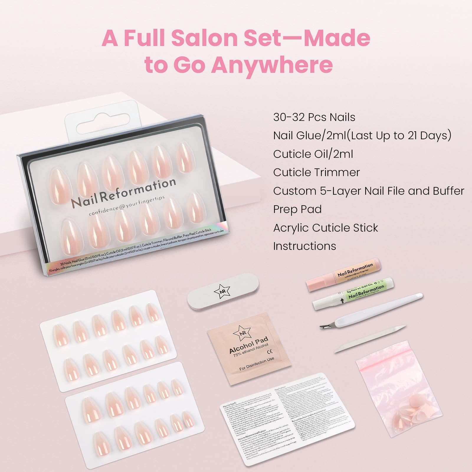 Nail Reformation wear up to 21 days for busy lifestyles