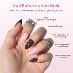 Nail Reformation UV finish nails stay glossy through daily tasks